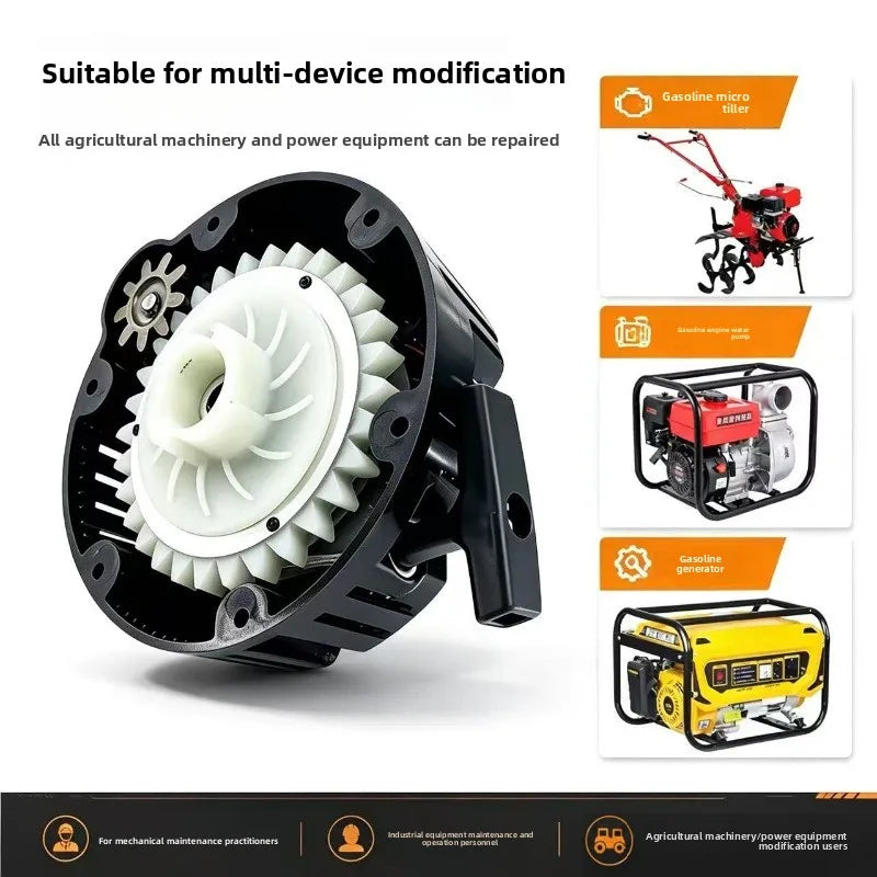 Gas-oline Engine 168F170 New Easy Start Generator Micro Tiller Water Pump Modified Pull Plate Lithium Battery Starter