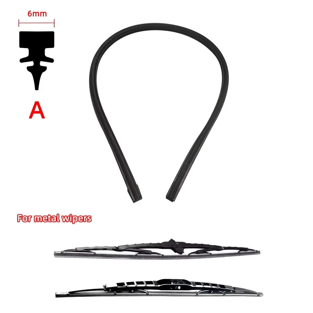 Car Windshield Wiper Rubber Strips Wiper Blade Replacement Parts All Types Seasons Windshield Wiper Blades Blade Car Accessorie