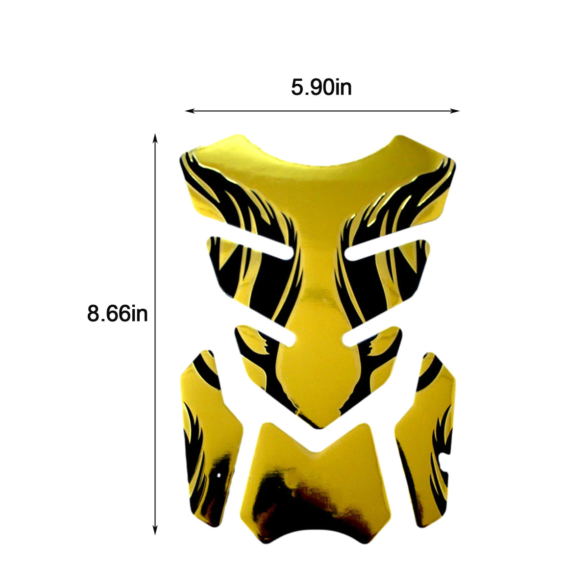 Fishbone 3D Tank Pad Reflective Protector Sticker for Motorcycles - view 13