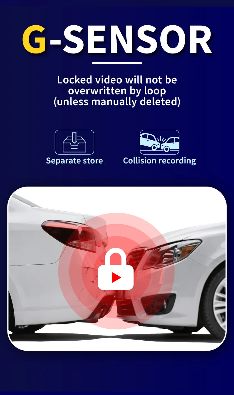 3-Camera Dash Cam with Front, Interior, and Rear Views