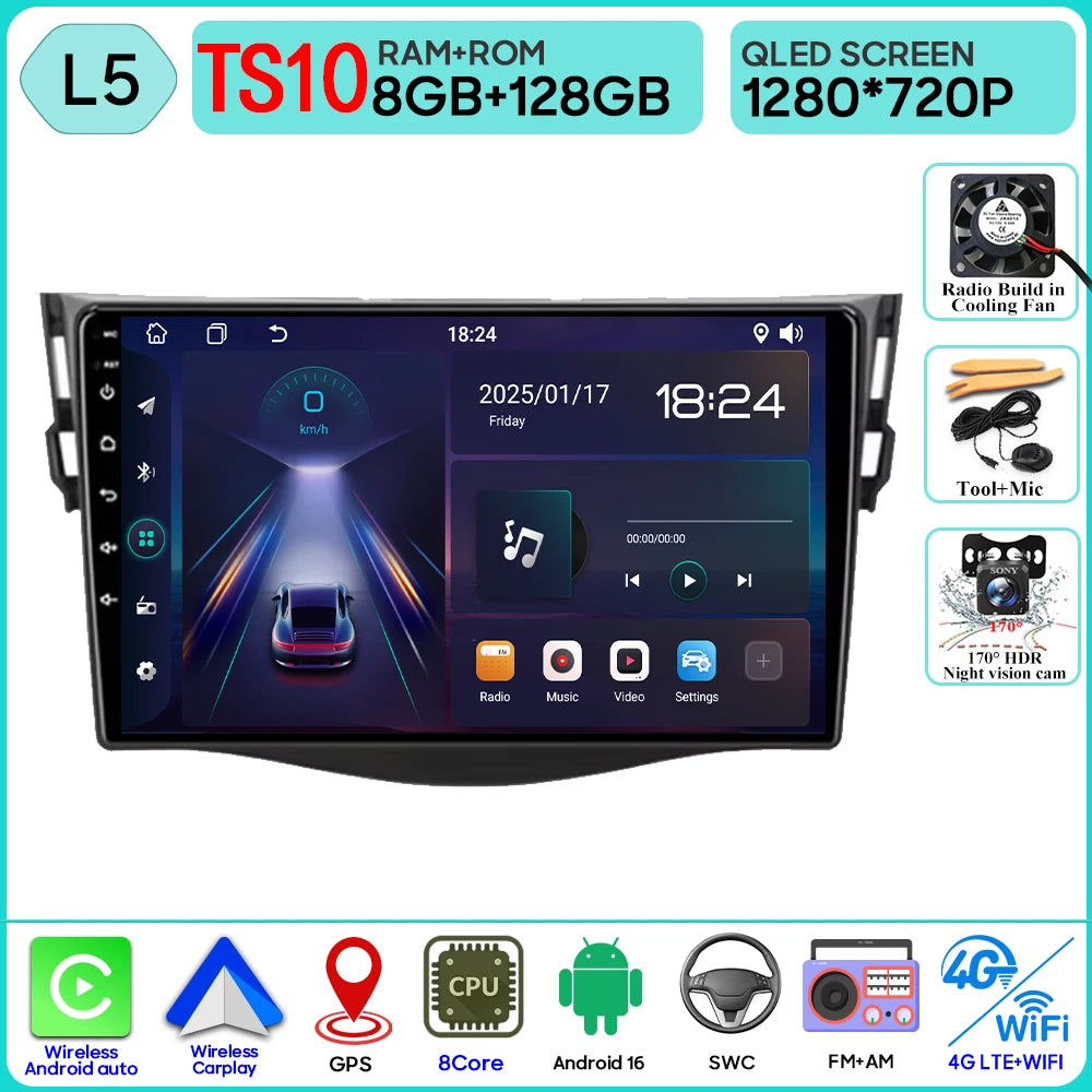 Android Auto Carplay GPS for Toyota RAV4 2005-2013 9 Inch Car Radio - image 11