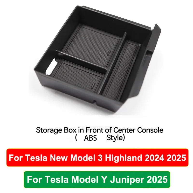 Center Console Organizer Set for Tesla Model Y Juniper and Model 3 Highland