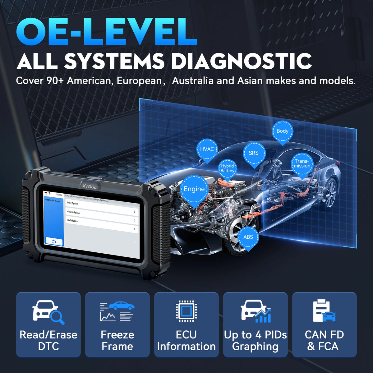 XTOOL D6S Car Diagnostic Scanner OBD2 Code Reader - image 2