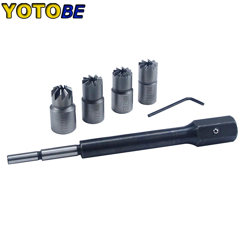 Diesel Injector Seat Cleaner & Reamer Tool Set for Common Rail (5Pcs) - image 6