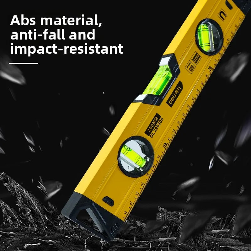 Spirit Level Magnetic Torpedo Level Tool with 3 Vials Aluminum Shockproof Bubble Level High Visibility Durable Measuring Leveler