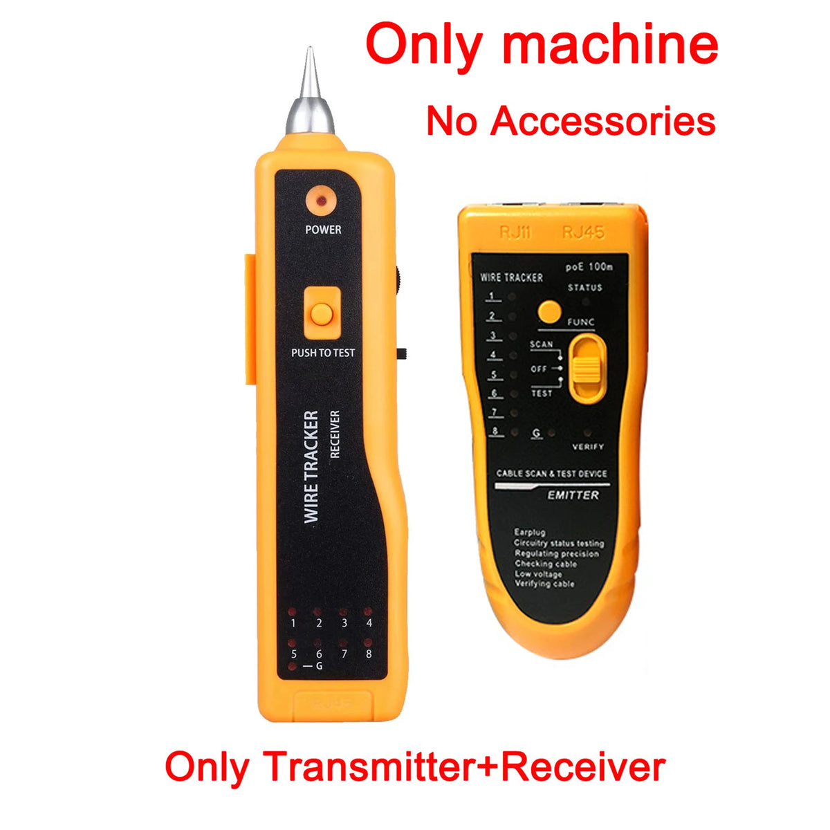 Ethernet Network Cable Tester RJ11 RJ45 Cat5 Cat6 Telephone Wire Tracker Toner