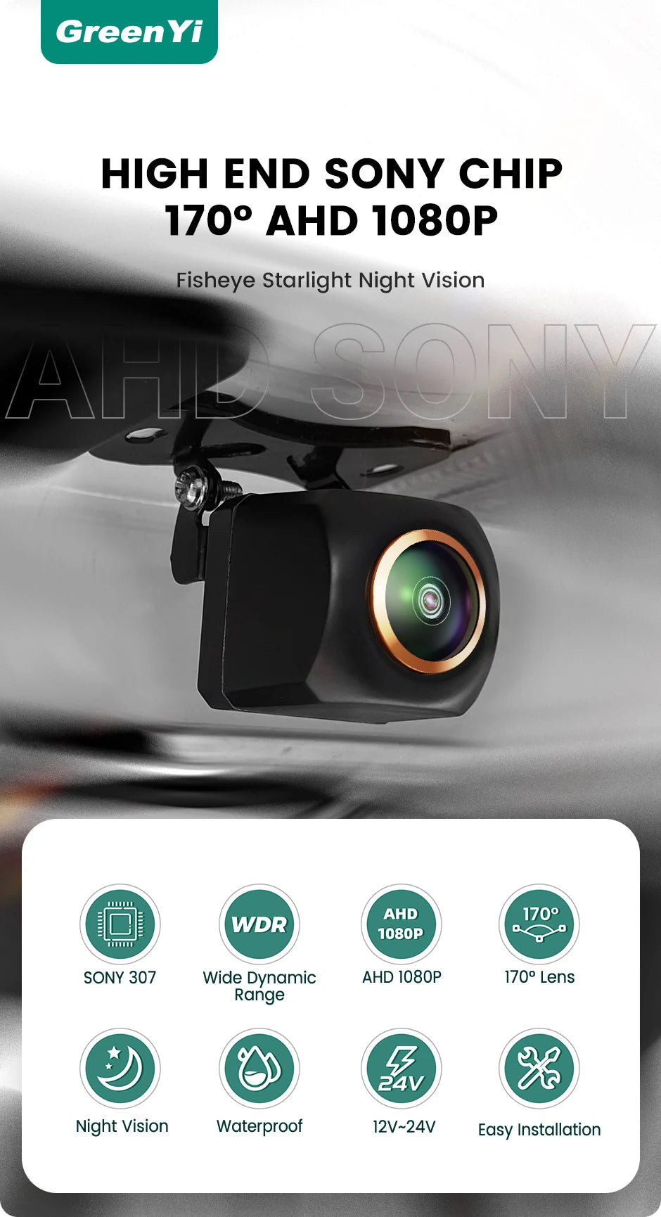 GreenYi AHD 1080P Rear View Camera with Night Vision - image 6