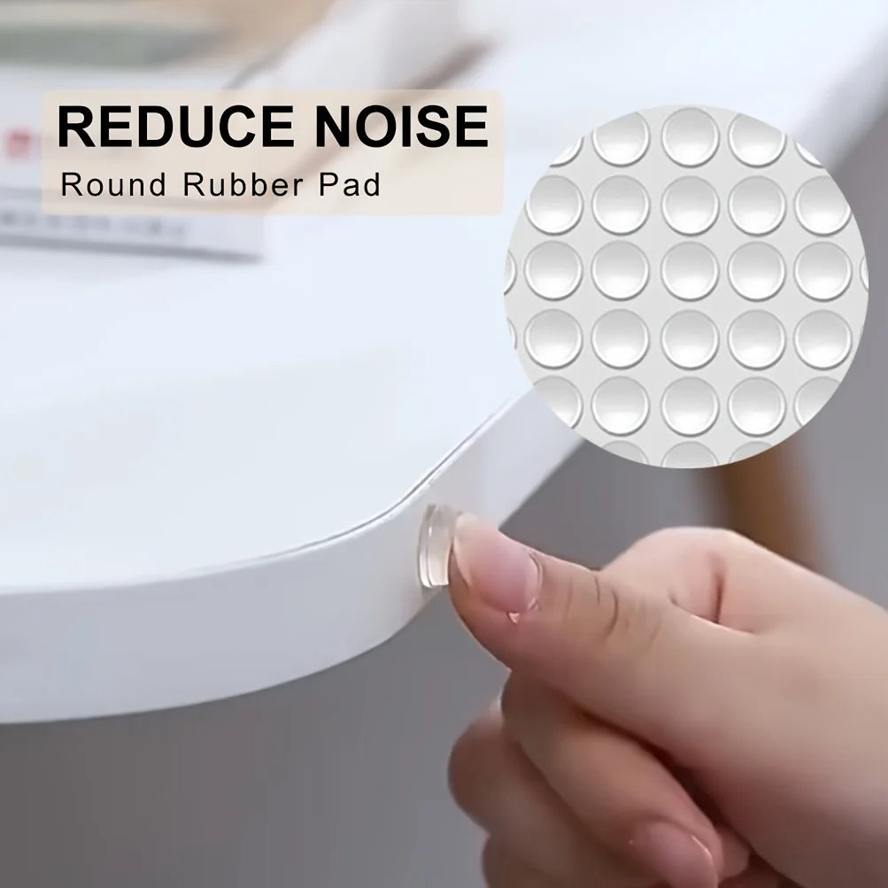 100pc Clear Silicone Anti-Collision Bumper Pads for Cabinets and Drawers - view 3