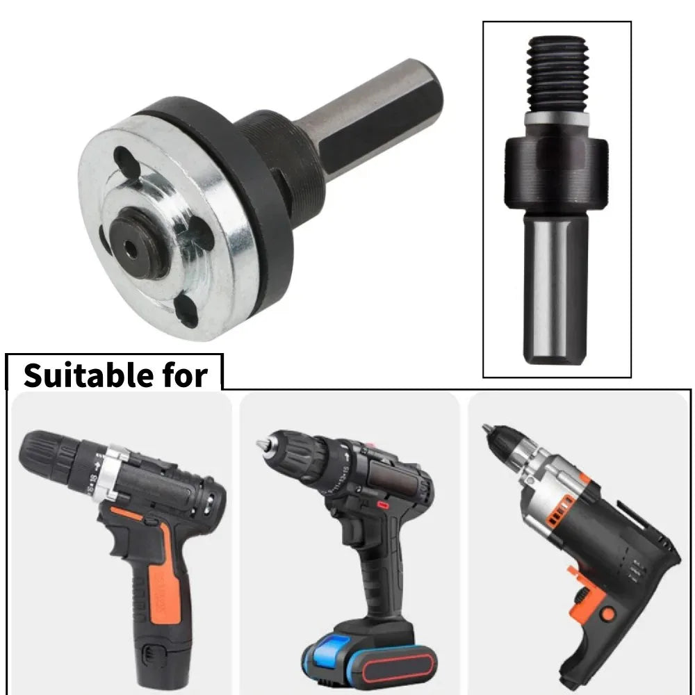 10mm Electric Drill to Angle Grinder Converter Connecting Rod Adapter Set Grinding Cutting Disc Power Tool Accessory