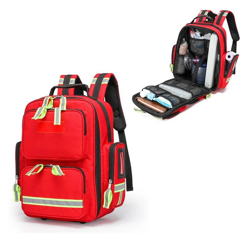 Large-Capacity First Aid Backpack – Emergency Rescue Kit