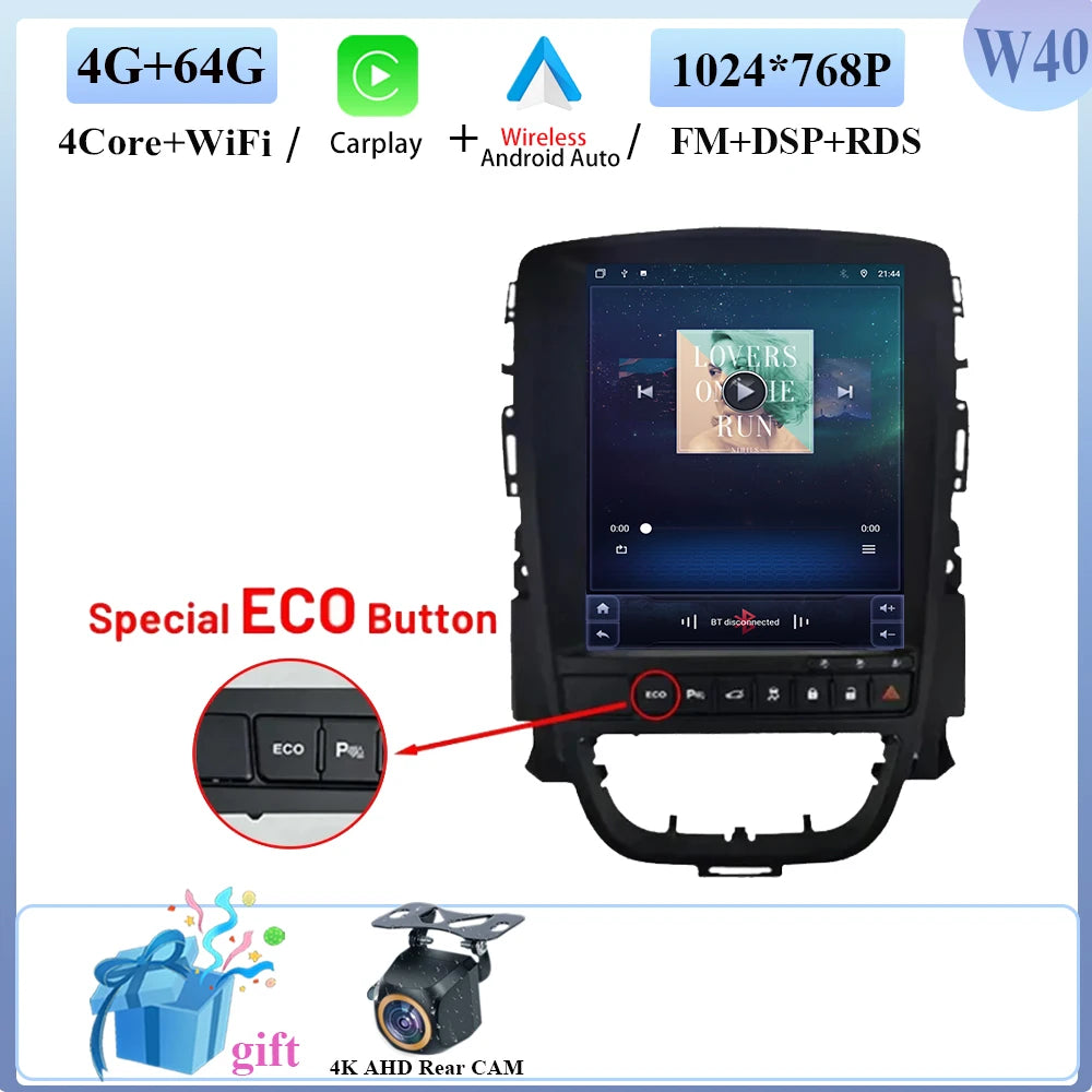 Opel Astra J Car Radio with Android Auto & GPS Navigation (2009-2015) - image 12