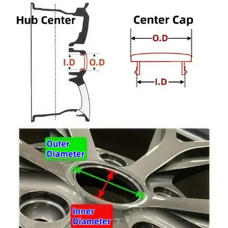 Vossen Logo Wheel Center Caps, 65mm 4-Pack - image 6