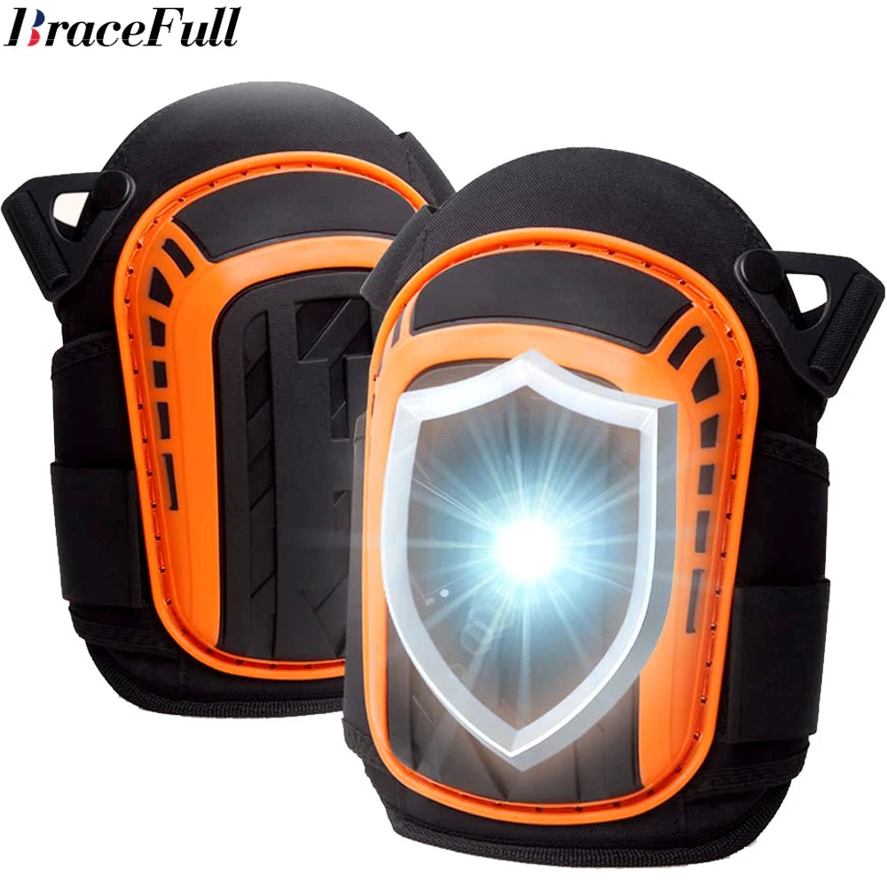 1Pair Professional Knee Pads With Heavy Duty Foam Padding and Comfortable Gel for Work, Gardening, DIY, Construction, Flooring