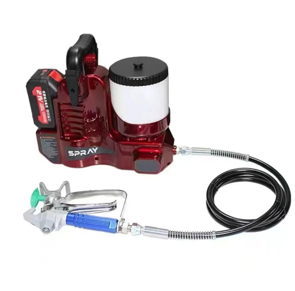 Cordless Paint Spray Gun 12.5MPa High Pressure 1.2L Cup Battery Powered Electric Sprayer