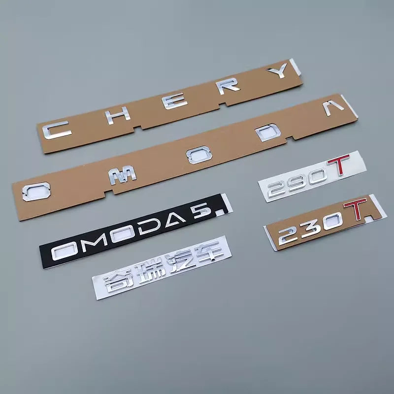 3D ABS Sport Letter Trunk Badge Emblem for Chery Omoda C5 and E5