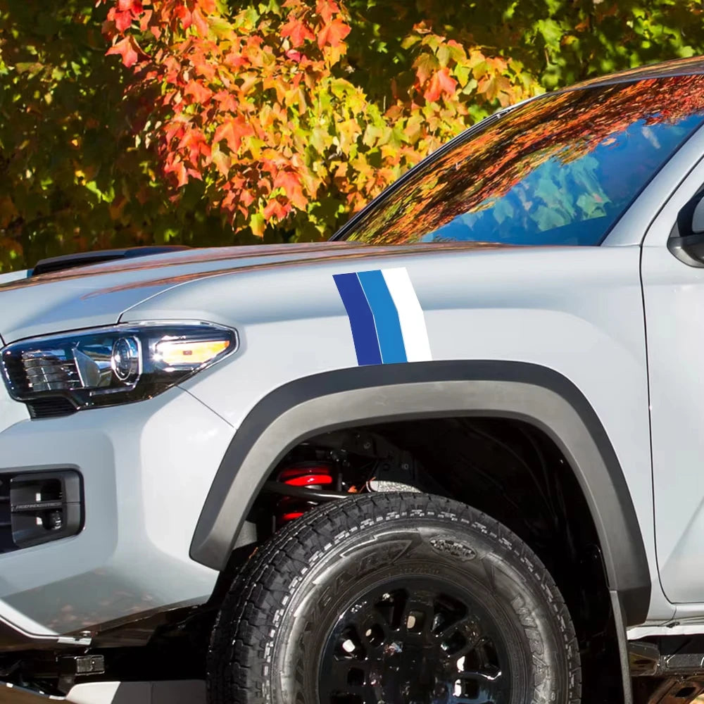 Retro Tri-Color Stripe Decal Set for Toyota Tacoma, 4Runner and RAV4 - view 9