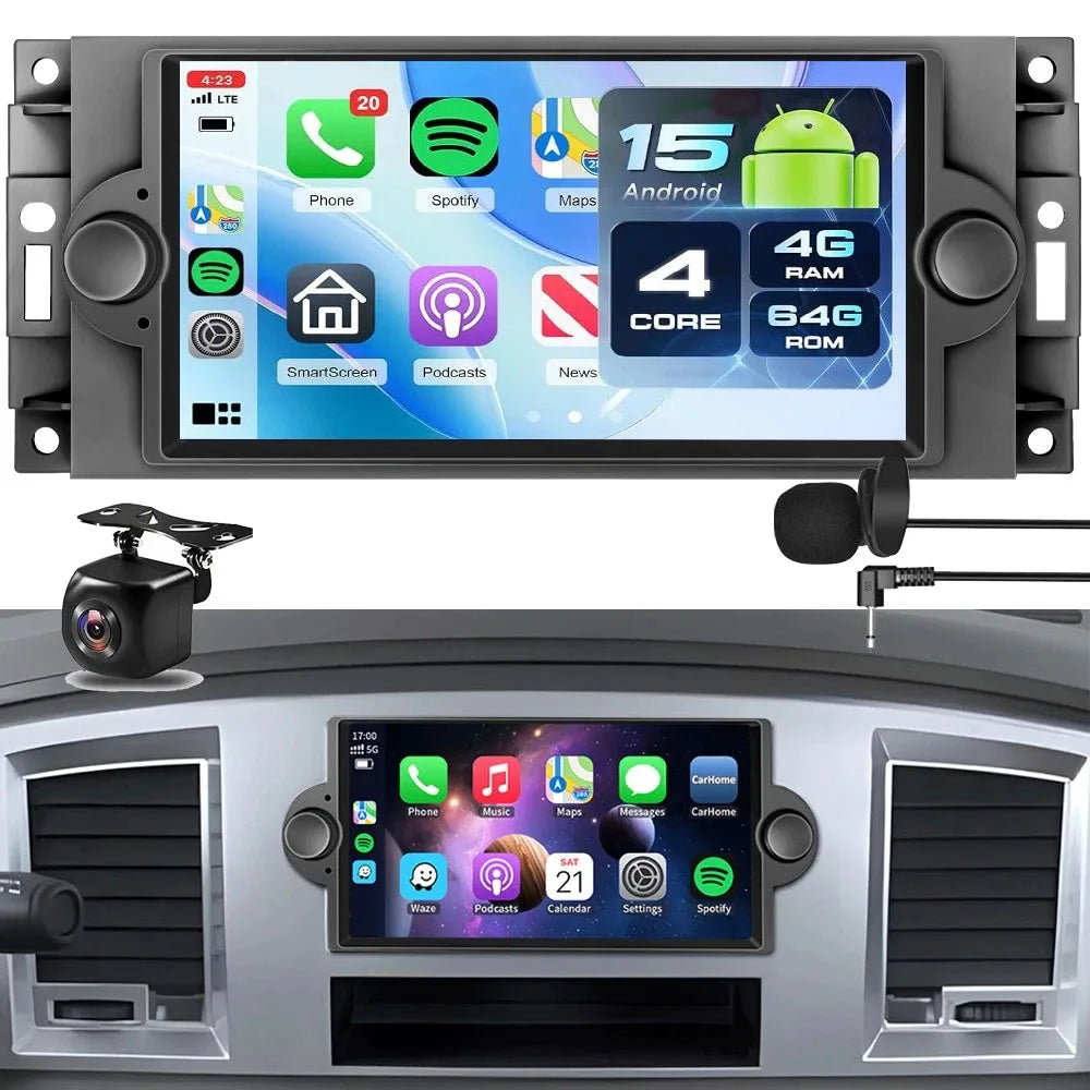 6.8" Android Car Stereo for 2006-2008 Dodge Ram 1500/2500/3500 - image 21