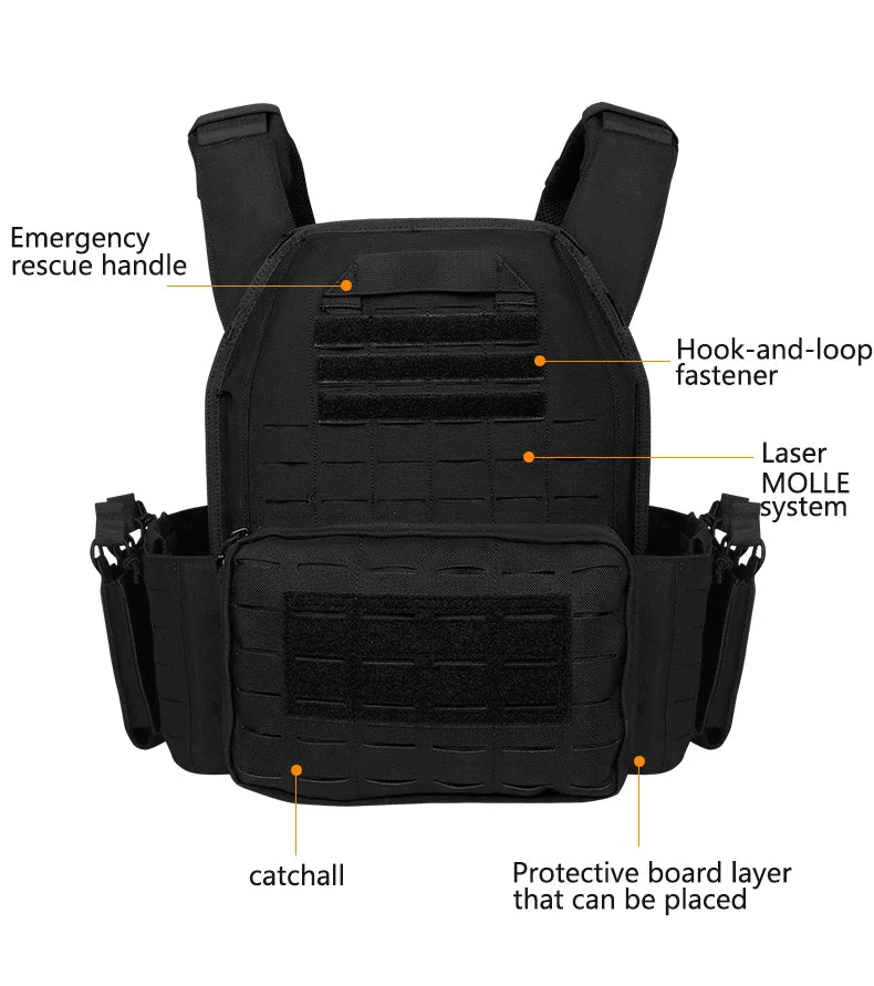 Artex 6094 Quick-Detach Laser-Cut Tactical Vest (Black) - image 16