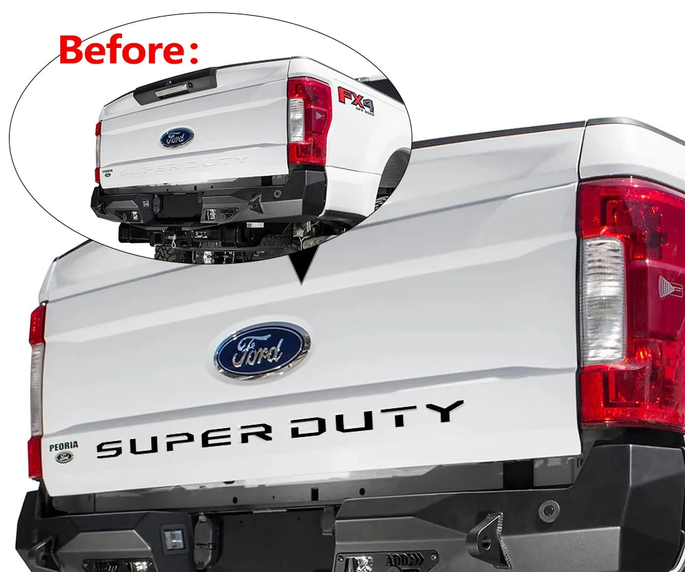 Tailgate Insert Decal for Super Duty F250 F350 2017-2019