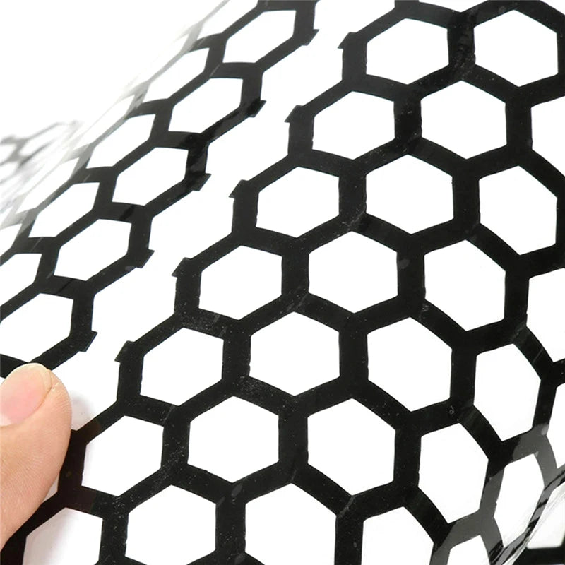 Honeycomb Motorcycle Helmet Decal, Waterproof Vinyl Sticker - view 4