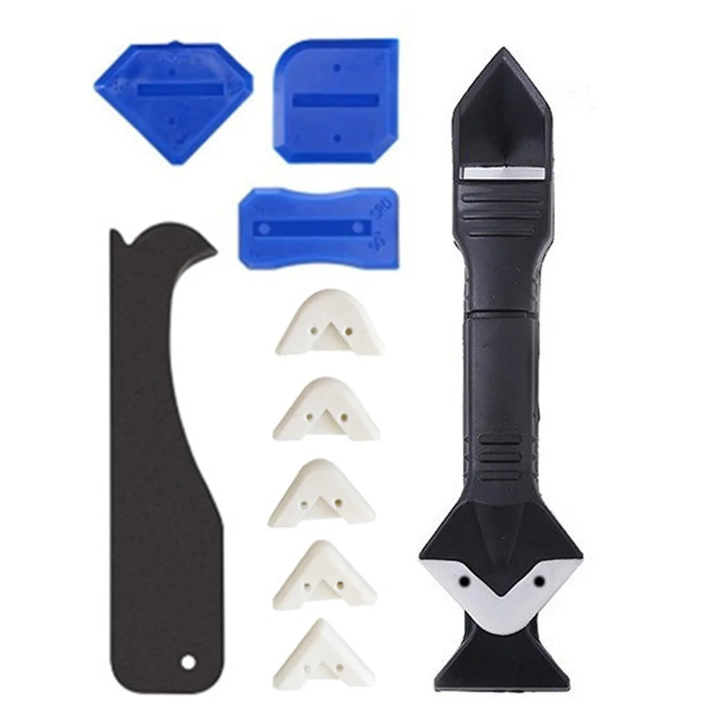 5-in-1 Silicone Caulking Tool & Caulk Remover Scraper for Bathroom & Kitchen