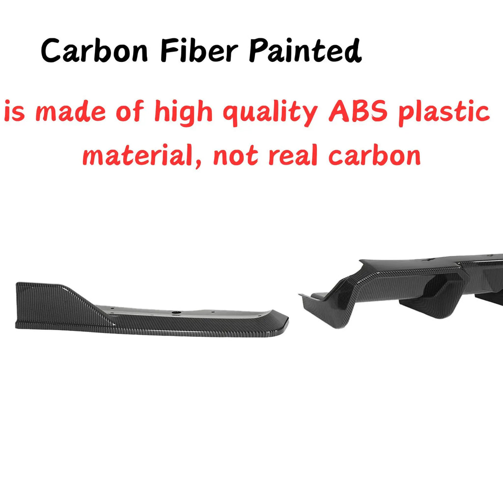 Rear Bumper Diffuser for Hyundai Elantra N 2024-2026, Gloss Black - view 2