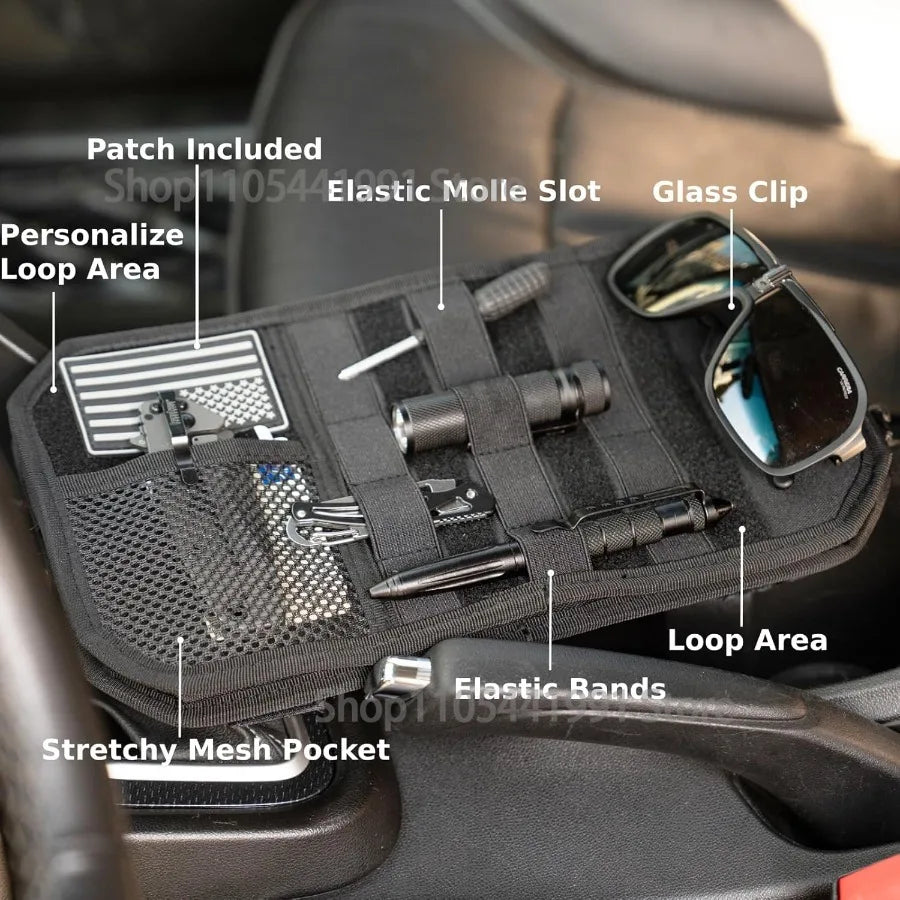 Tactical Car Sun Visor Organizer Fit Cars Trucks SUV Jeeps Patrols Car Sun Visor Organizer Fit Cars Trucks Suv Jeeps Patrols