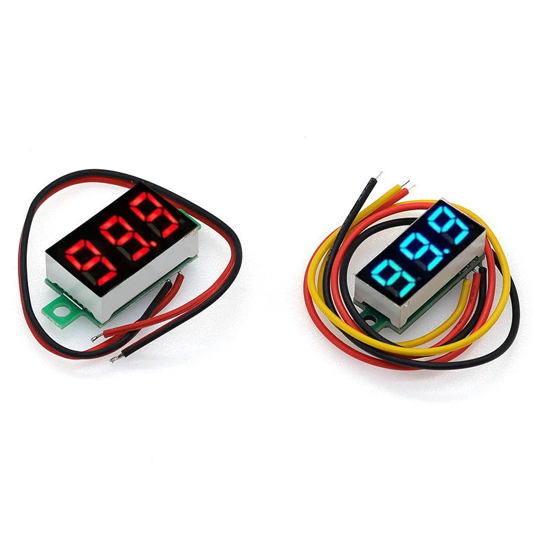 Digital DC Voltmeter 0-100V with LED Display for Car Battery - image 2