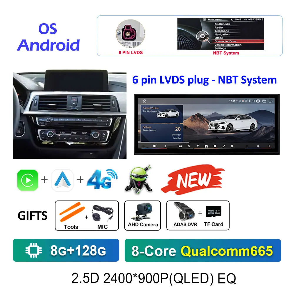 BMW 3/4 Series Android 15 Multimedia Player with CarPlay (F30-F36) - image 13