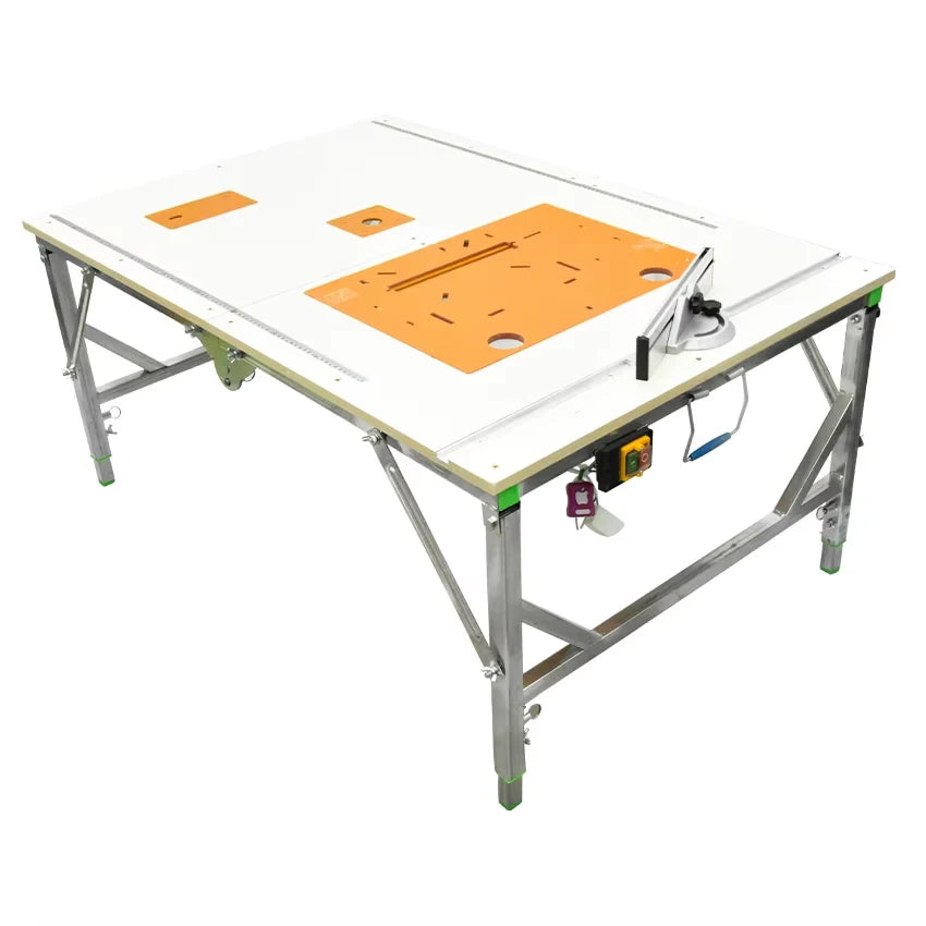Multifunctional Woodworking Workbench Portable Folding Saw Table for DIY 80x120cm