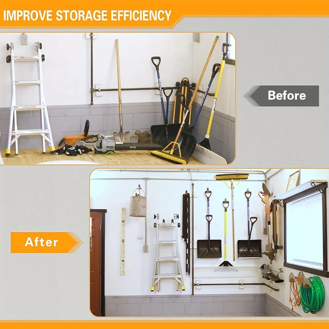 Heavy-Duty Metal Wall Hooks, 2/4/6 Pack – Garage Storage