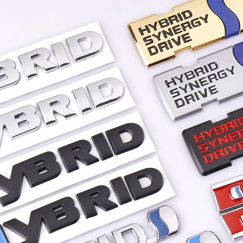 3D Metal Hybrid Rear Trunk and Side Fender Emblem Badge Decal - view 5