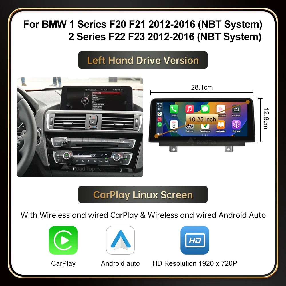 12.3'' Touch Screen Car Multimedia System for BMW 1/2 Series - image 11