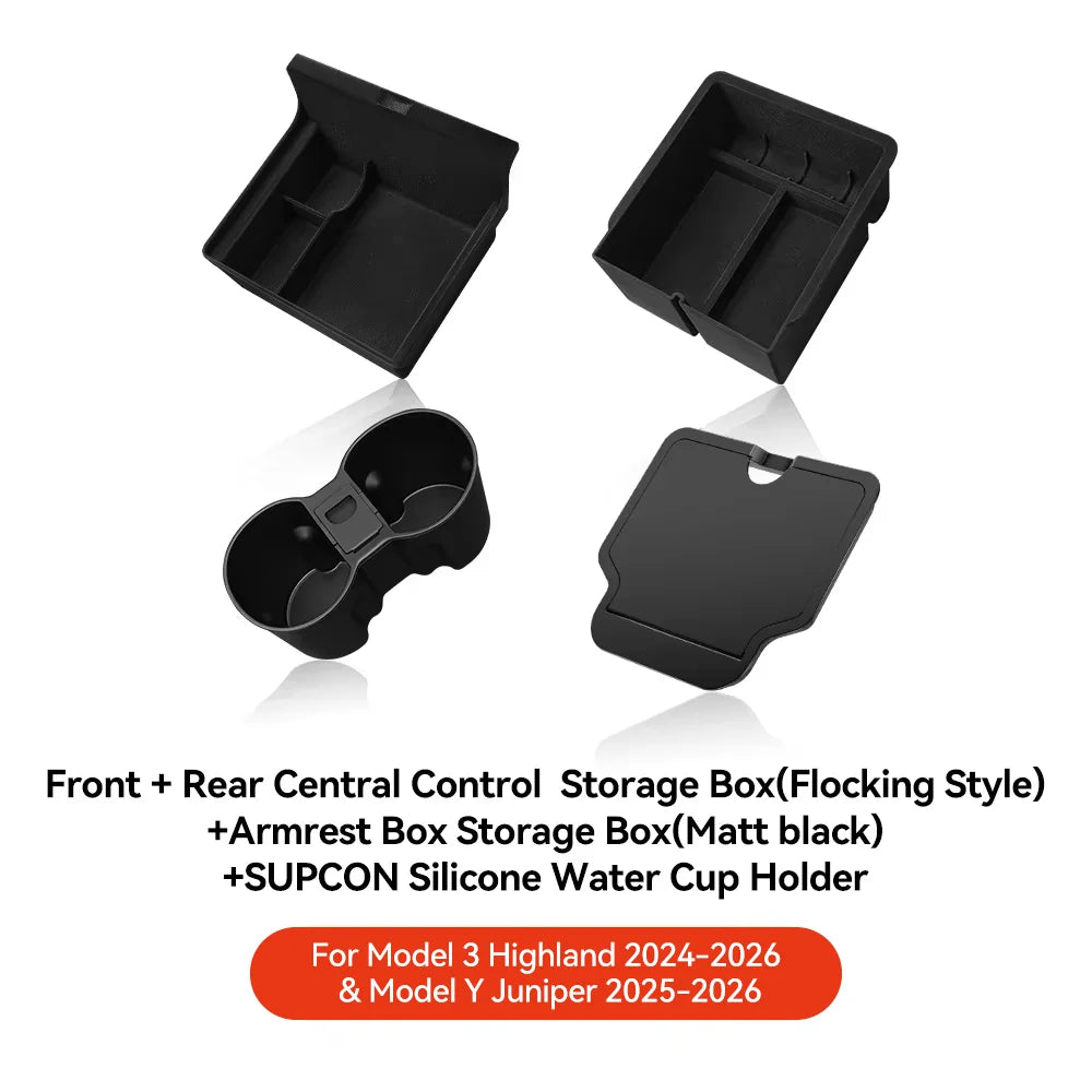 Center Console Hidden Storage Box for Tesla Model 3 and Model Y