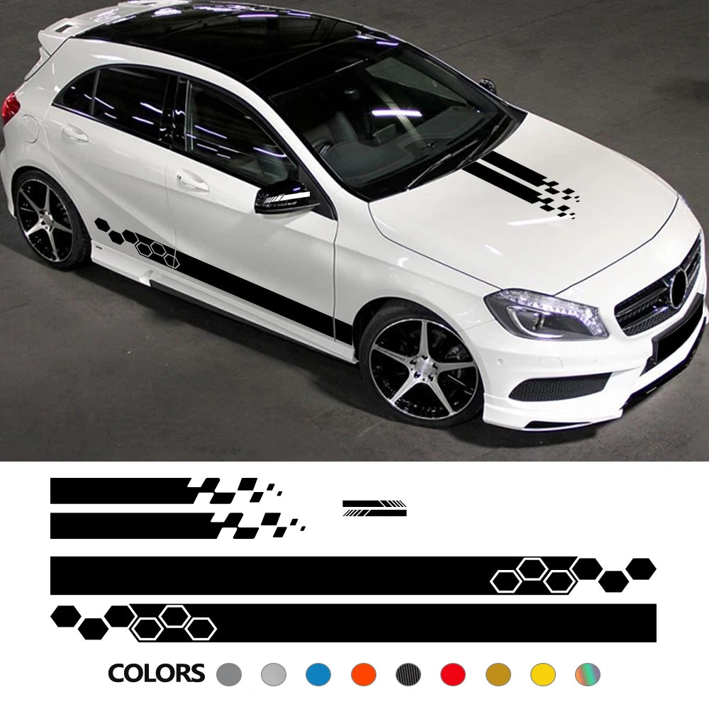 Custom Vinyl Car Hood Engine Stickers for BMW Audi Mercedes Toyota