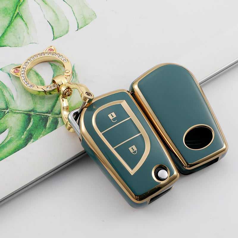 Toyota Key Fob Cover - TPU Protective Case for Aygo Yaris Camry RAV4