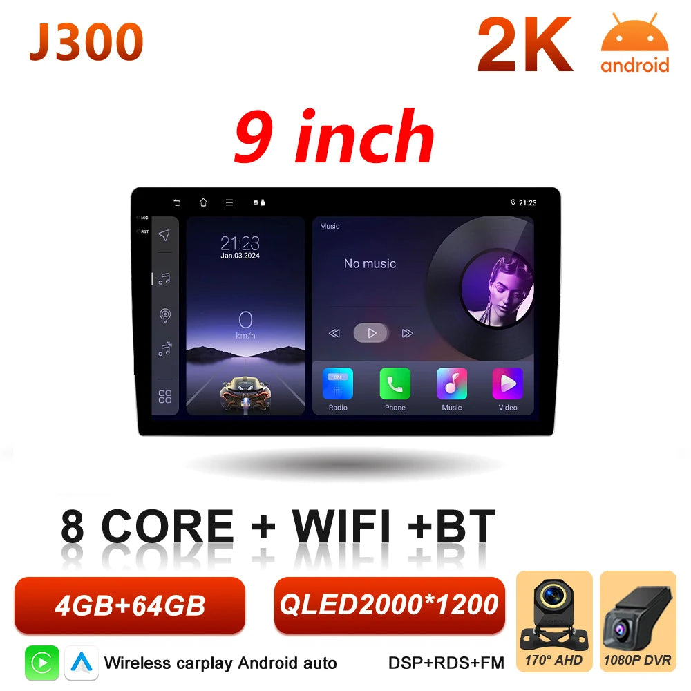 9/10 Inch Double DIN Car Stereo with Wireless CarPlay & Android Auto - image 19