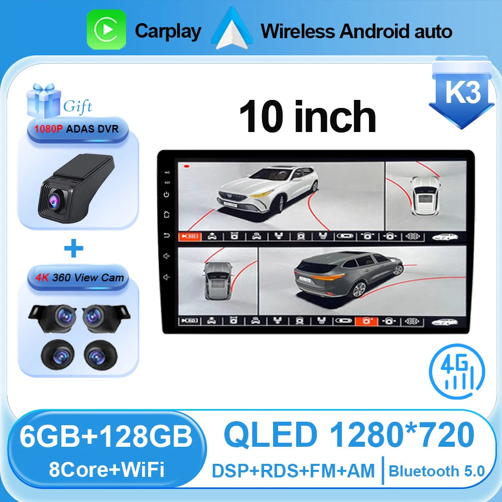 Android Car Stereo 10" Touchscreen with CarPlay & Android Auto - image 8