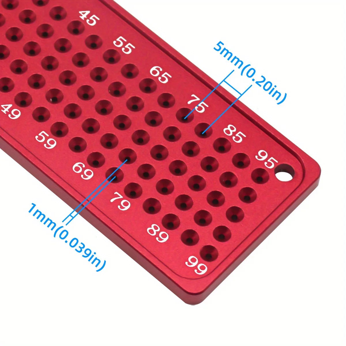 Aluminum Woodworking Scribe T-Square Ruler, Metric Inch Marking Gauge - image 21