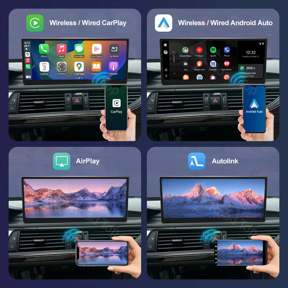 12.3 Inch Wireless CarPlay Screen for Audi A6/A7 2011-2018 - image 5