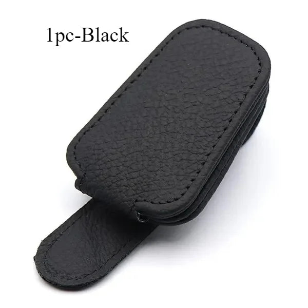 Car Sun Visor Sunglasses Holder Clip with Ticket & Card Clip