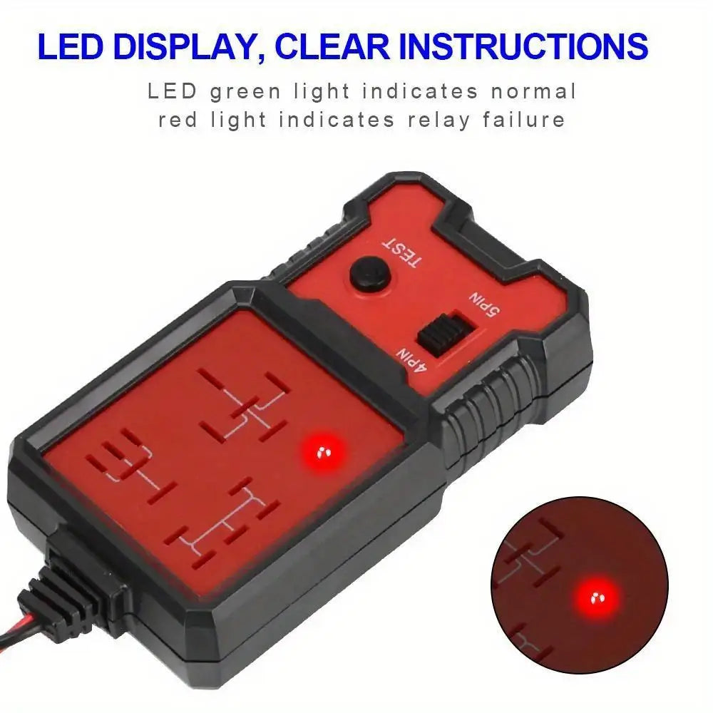 12V Car Relay Tester – Automotive Battery Checker with LED