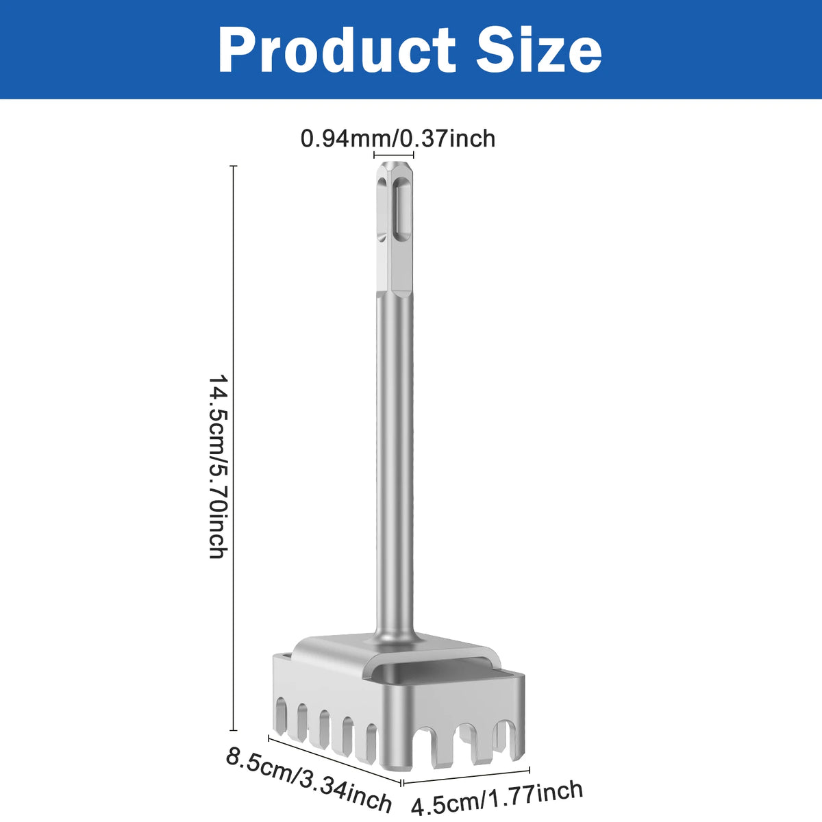 SDS Plus Square Hole Opener for Electrical Box - Rotary Hammer - image 10