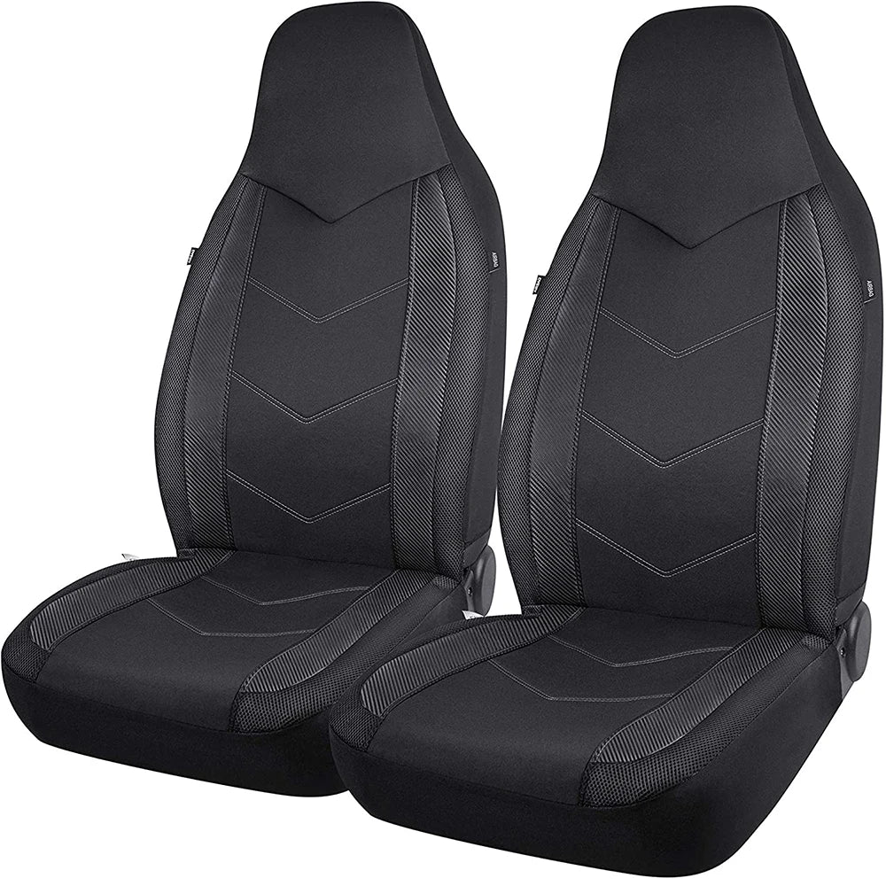 High Back Air Mesh Front Car Seat Covers, Universal Fit