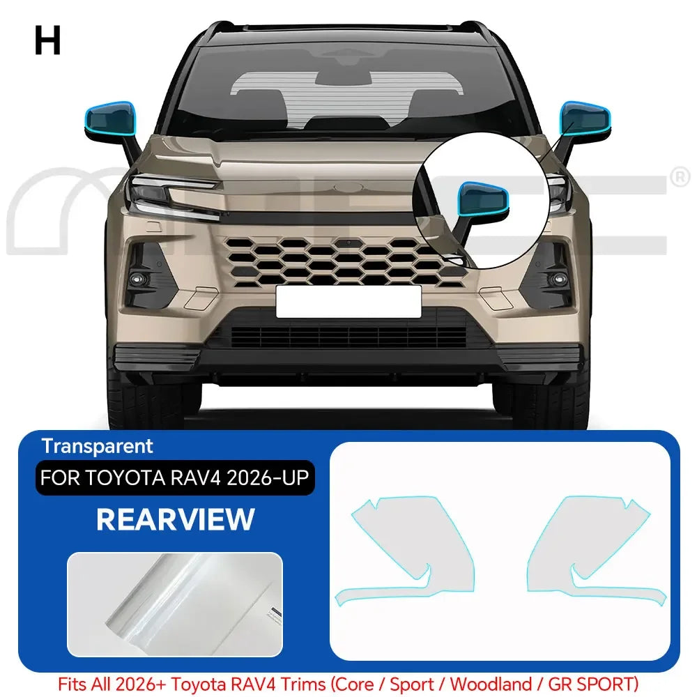 TPU Paint Protection Film for Toyota RAV4 2026-2027
