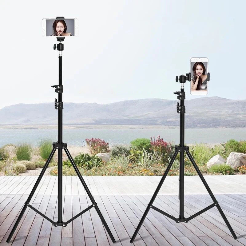 Heavy Duty Metal Alloy Light Stand Tripod For Photo Studio Softbox Video Flash Reflector Lighting Background Stand 1.6M 2.1M