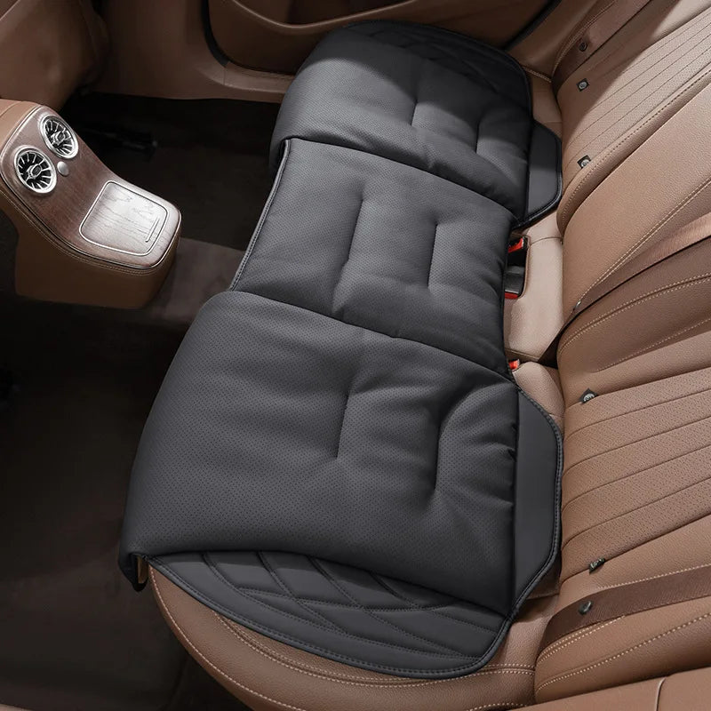 Synthetic Leather Car Seat Cushion with Lumbar Section