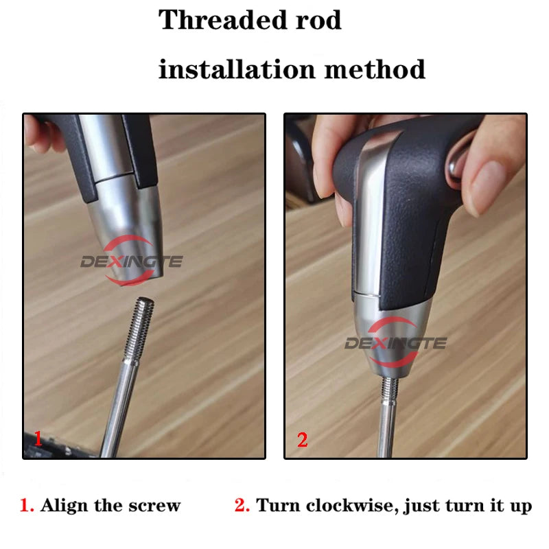 Premium Leather Gear Shift Knob for Toyota Land Cruiser RAV4 Corolla - image 5