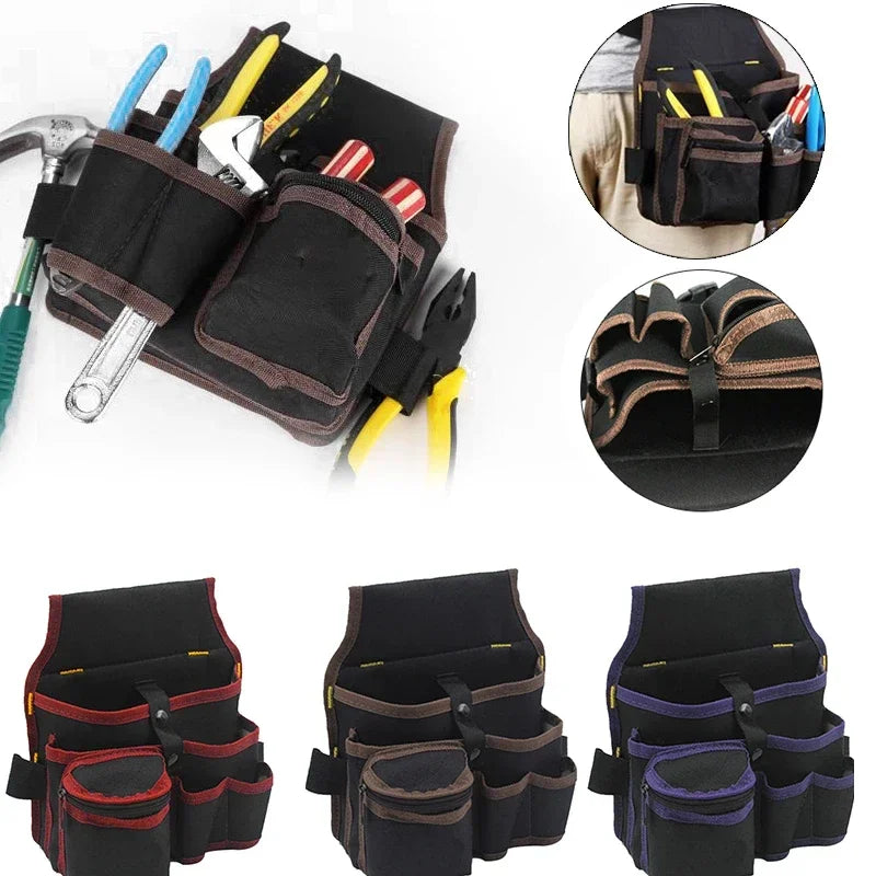 Multifunctional Tool Pouch with Belt – Electrician Waist Bag