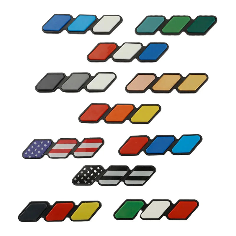 3D Tri-Color Stripe Car Sticker for Toyota Tacoma, 4Runner, Tundra